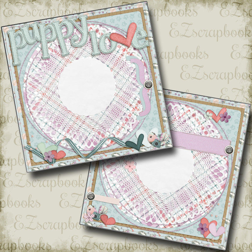 Puppy Love Pink NPM - 4315 - EZscrapbooks Scrapbook Layouts dogs, Pets