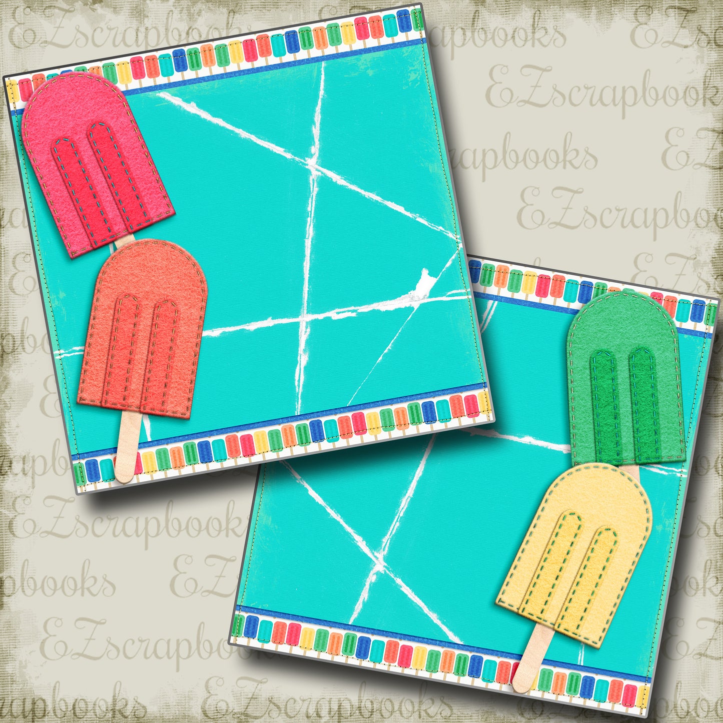 Chill Out NPM - 4061 - EZscrapbooks Scrapbook Layouts Beach - Tropical, Summer, Swimming - Pool
