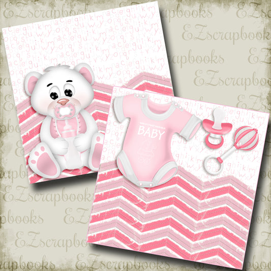 Adorable Baby Pink NPM - 4081 - EZscrapbooks Scrapbook Layouts Baby, Baby - Toddler