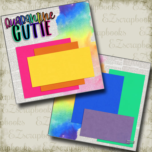 Quarantine Cutie NPM - 4711 - EZscrapbooks Scrapbook Layouts covid, Quarantine-Corona