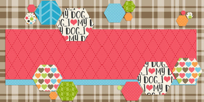 Love My Dog EZ Background Pages -  Digital Bundle - 10 Digital Scrapbook Pages - INSTANT DOWNLOAD