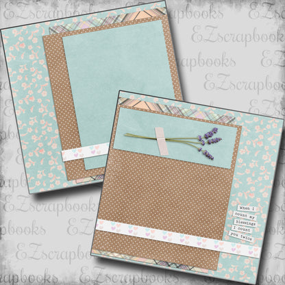 Count My Blessings NPM - 5537 - EZscrapbooks Scrapbook Layouts Family, Other