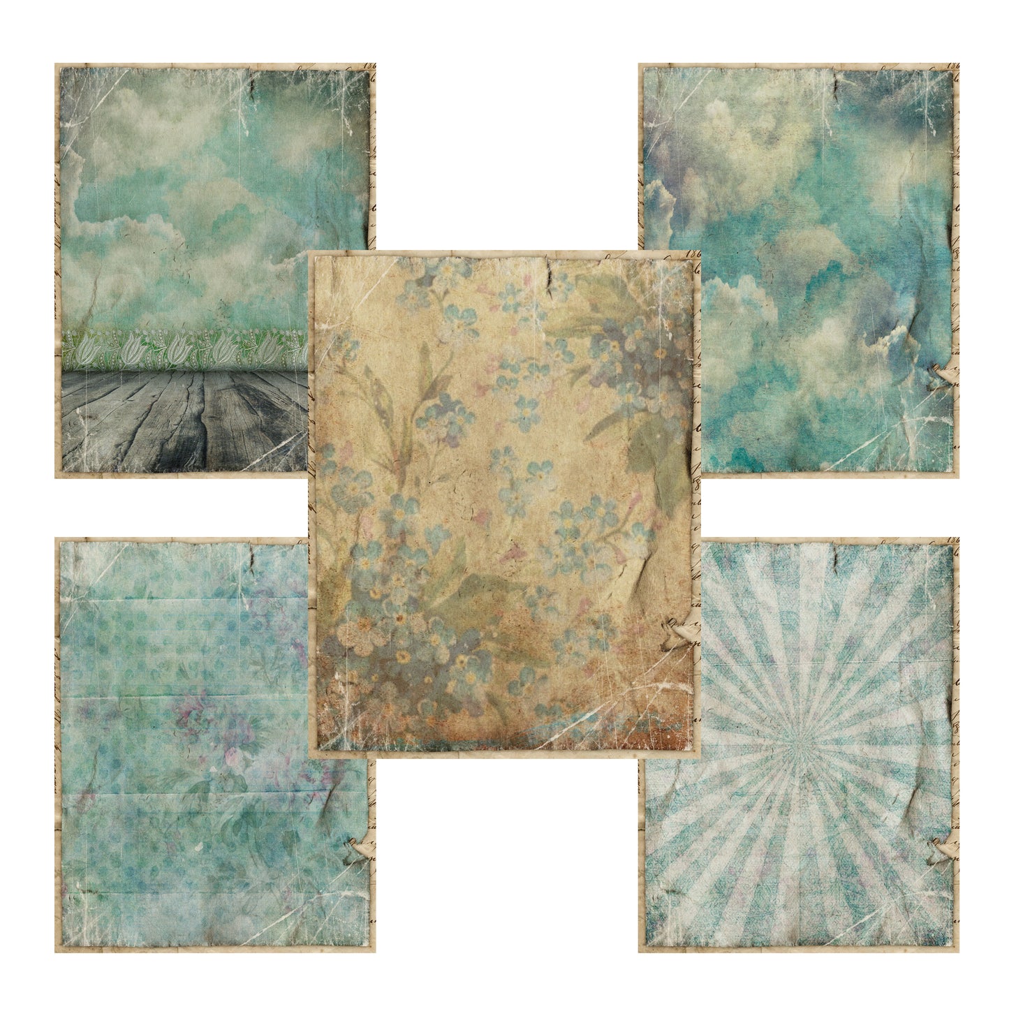 Shabby Vintage Winter Mega Paper Pack - 7630