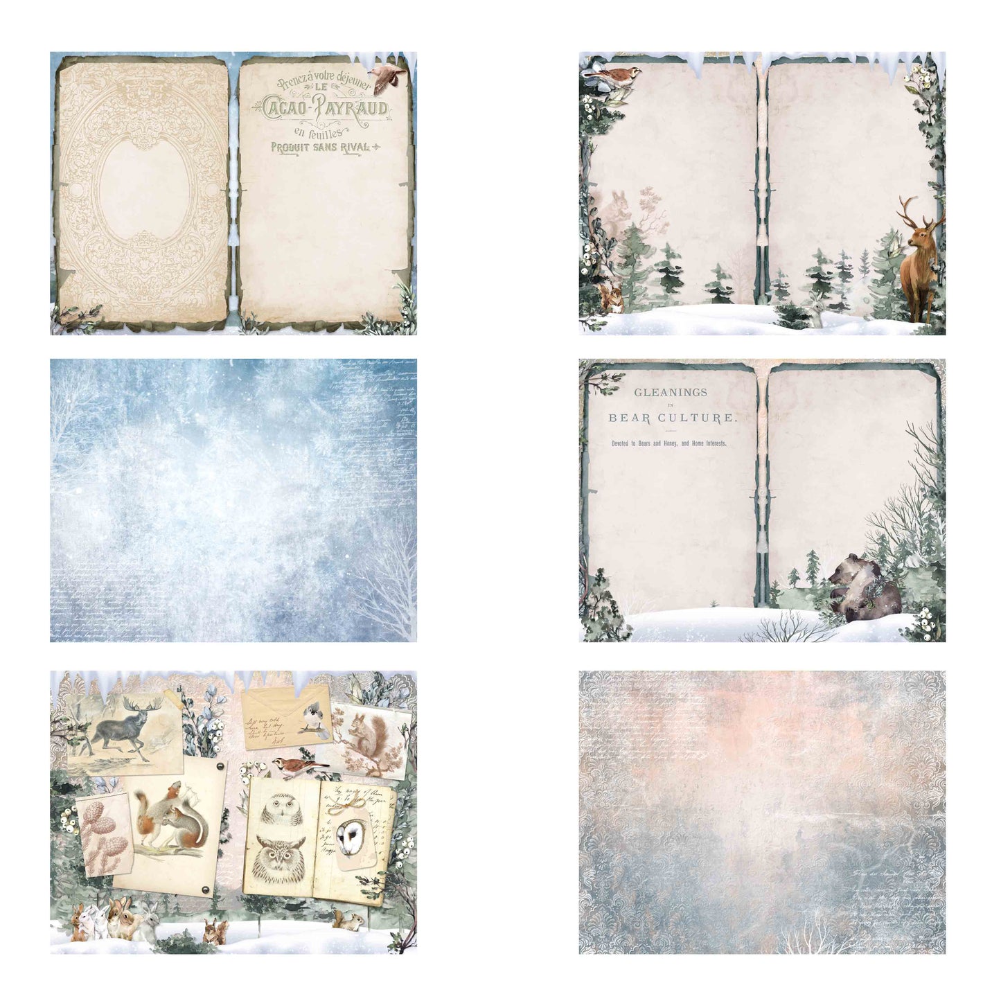 Winter Animals Journal Pages - 7625