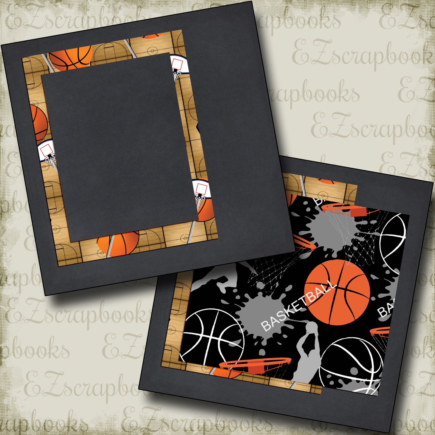 B-Ball Life NPM - 5265 - EZscrapbooks Scrapbook Layouts basketball, Sports