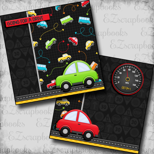 Going for a Drive NPM - 5571 - EZscrapbooks Scrapbook Layouts Baby/Toddler, Boys