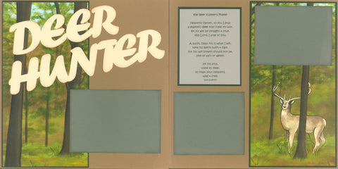 Deer Hunter - 593 - EZscrapbooks Scrapbook Layouts Hunting - Fishing