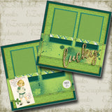 Vintage St Pat - 4668 - EZscrapbooks Scrapbook Layouts St Patrick's Day