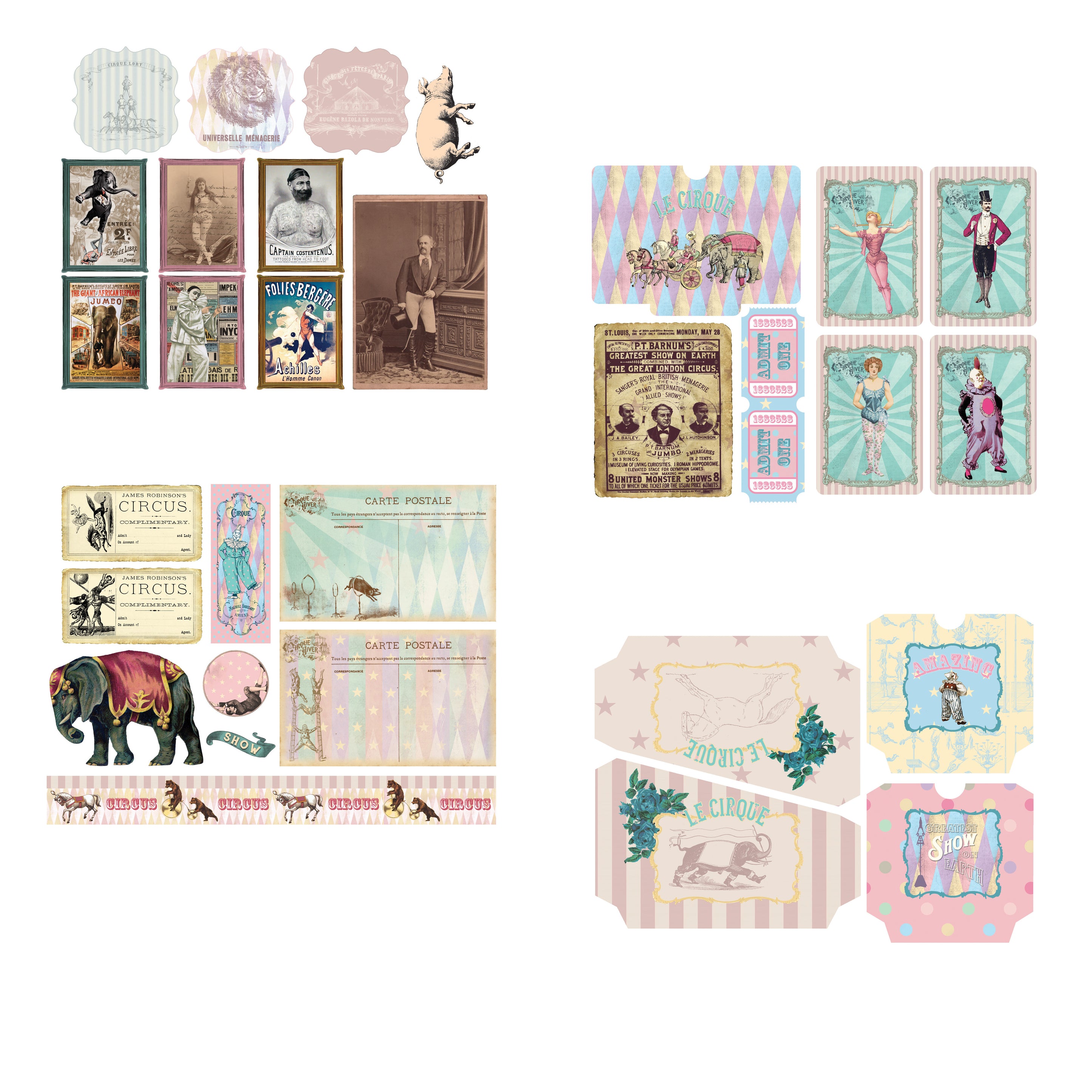 Vintage Circus Journal Kit - 7135 – EZscrapbooks