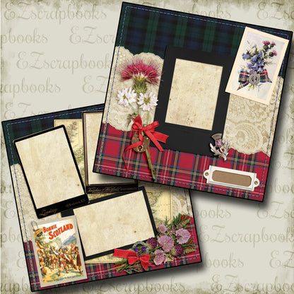 Scotland - 4520 - EZscrapbooks Scrapbook Layouts Heritage, travel