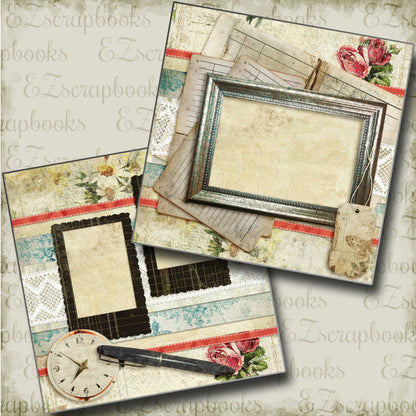 As Time Goes By - 4580 - EZscrapbooks Scrapbook Layouts Grandmother, Heritage