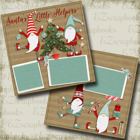 Santa's Little Helpers - 4468 - EZscrapbooks Scrapbook Layouts Christmas