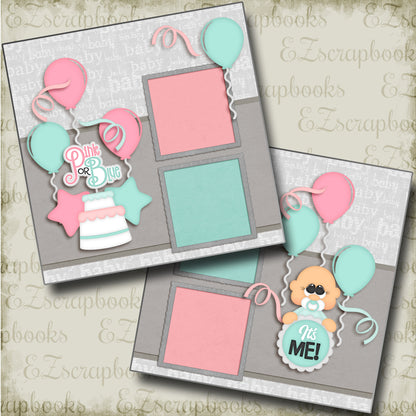 Pink or Blue Boy - 4778 - EZscrapbooks Scrapbook Layouts Baby