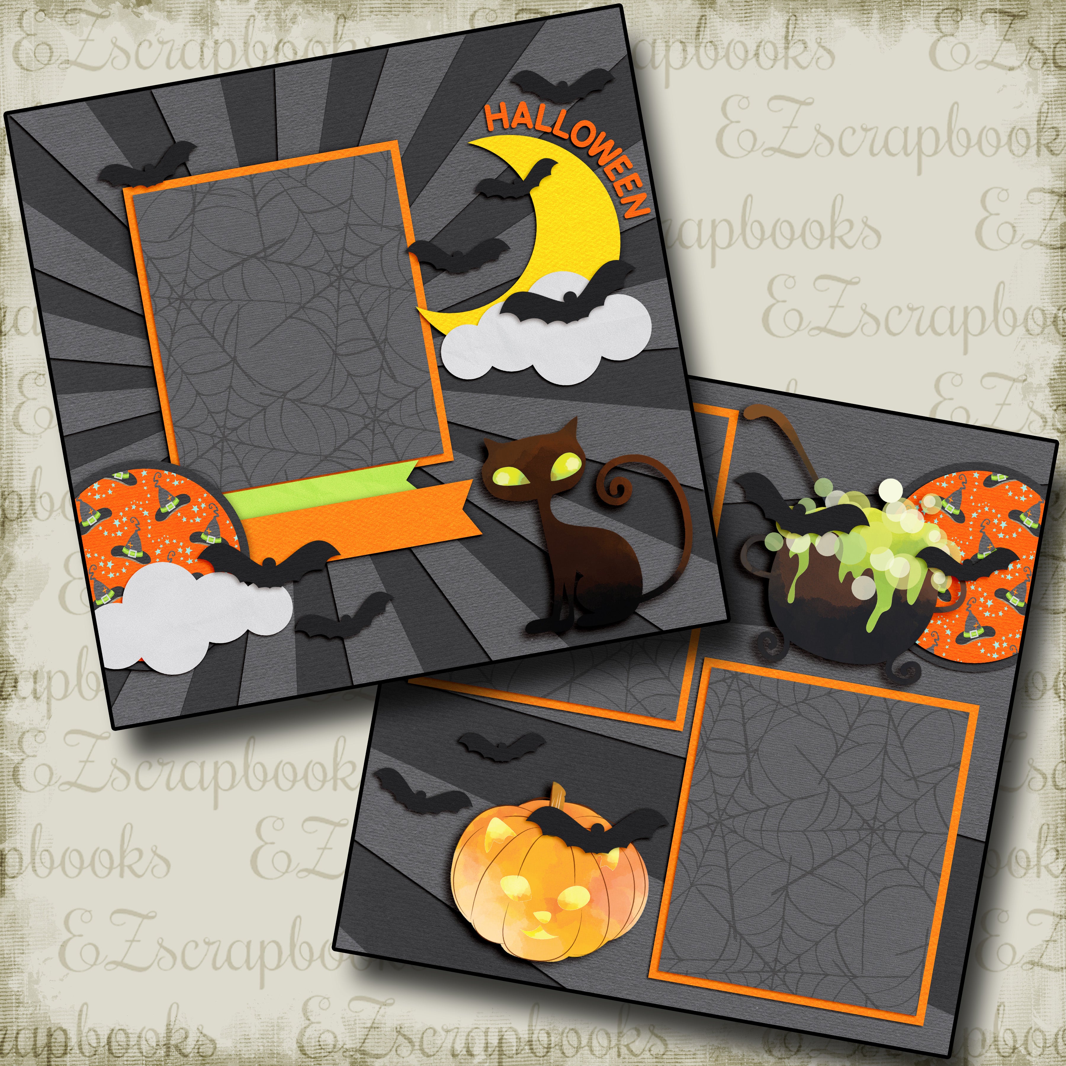 Halloween - 4378 - EZscrapbooks Scrapbook Layouts Halloween