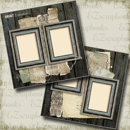 Great Adventure - 4586 - EZscrapbooks Scrapbook Layouts Grandmother, Heritage