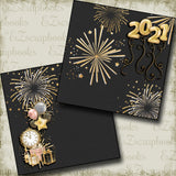 New Years Fireworks 2021 NPM - 5219 - EZscrapbooks Scrapbook Layouts Birthday, New Year's, Other