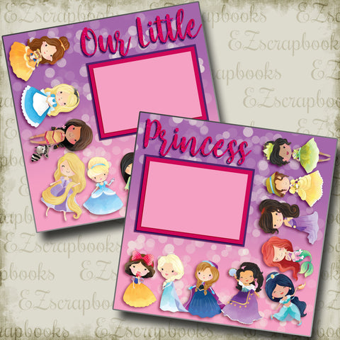Our Little Princess - 4528 - EZscrapbooks Scrapbook Layouts Disney