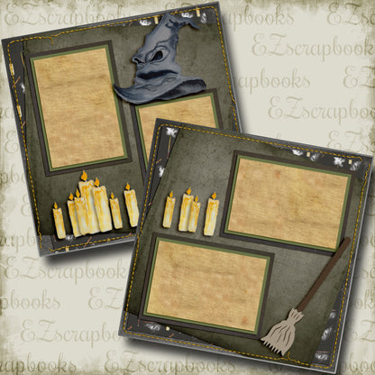 The Sorting Hat - 4274 - EZscrapbooks Scrapbook Layouts Halloween, Harry Potter, wizard