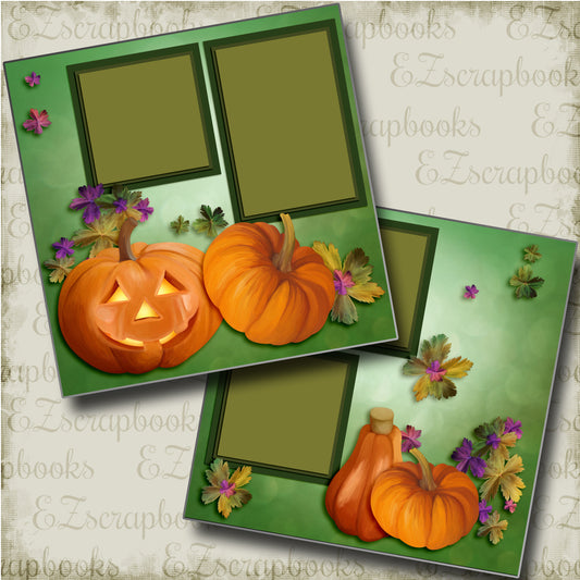 Pumpkins - 4120 - EZscrapbooks Scrapbook Layouts Halloween