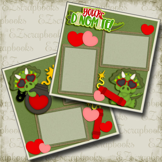 You're Dinomite - 4612 - EZscrapbooks Scrapbook Layouts Love - Valentine