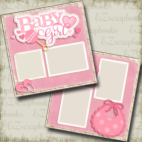 Baby Girl - 4036 - EZscrapbooks Scrapbook Layouts Baby, Baby - Toddler