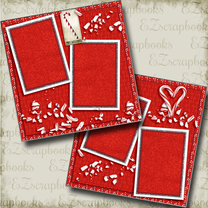 Candy Canes - 3608 - EZscrapbooks Scrapbook Layouts Christmas