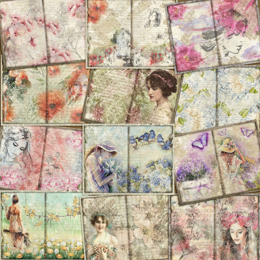 Spring Women Journal Pages - 7764