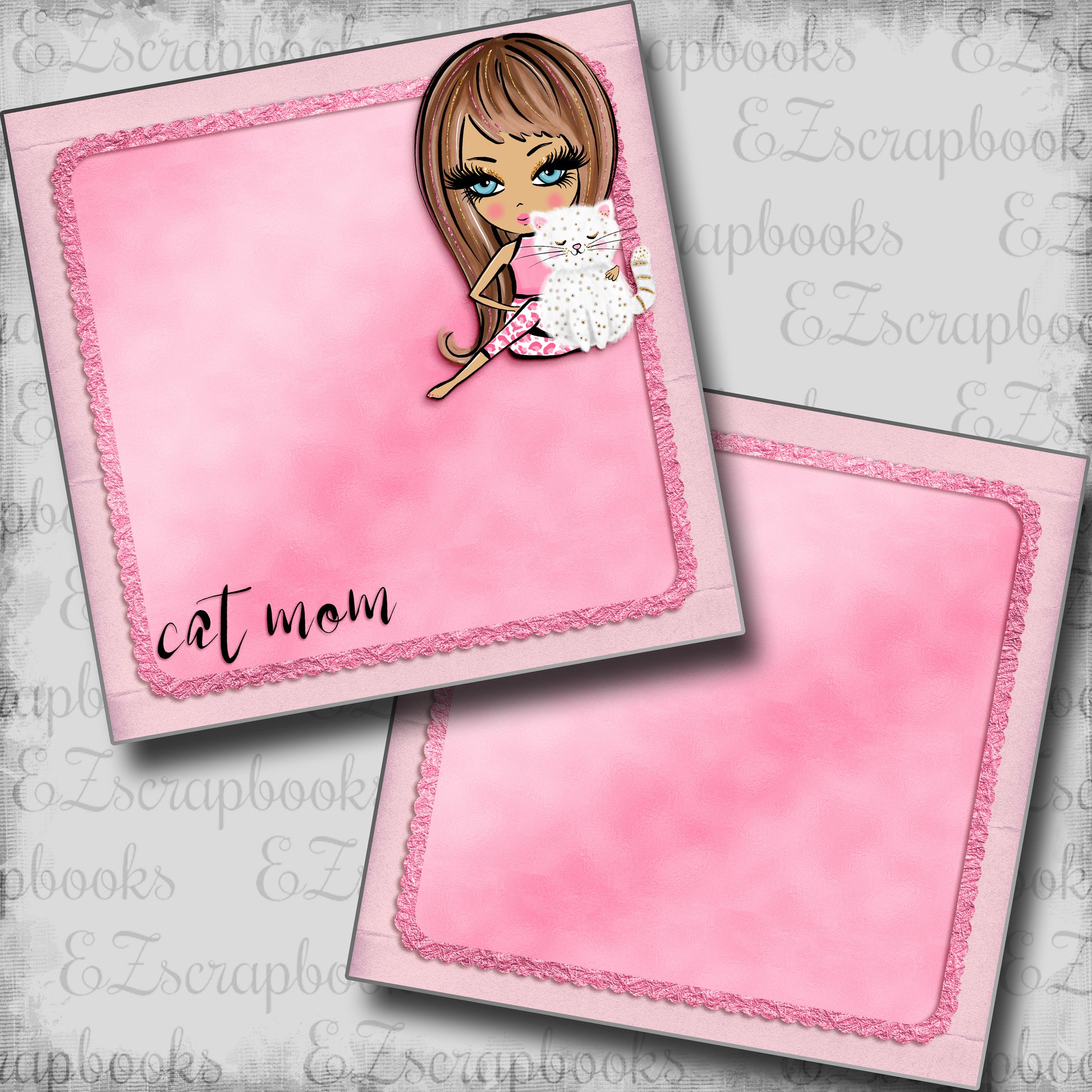 Cat Mom NPM - 5345 - EZscrapbooks Scrapbook Layouts Cats, Pets