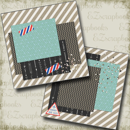 Traveler NPM - 4505 - EZscrapbooks Scrapbook Layouts travel, Vacation