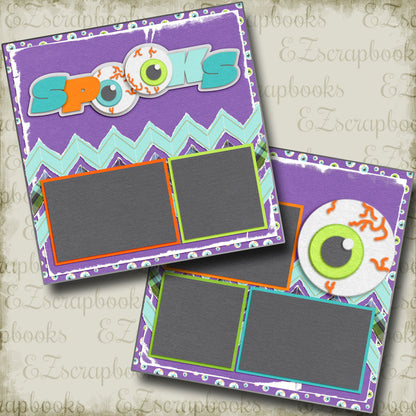 Spooks - 4384 - EZscrapbooks Scrapbook Layouts Halloween