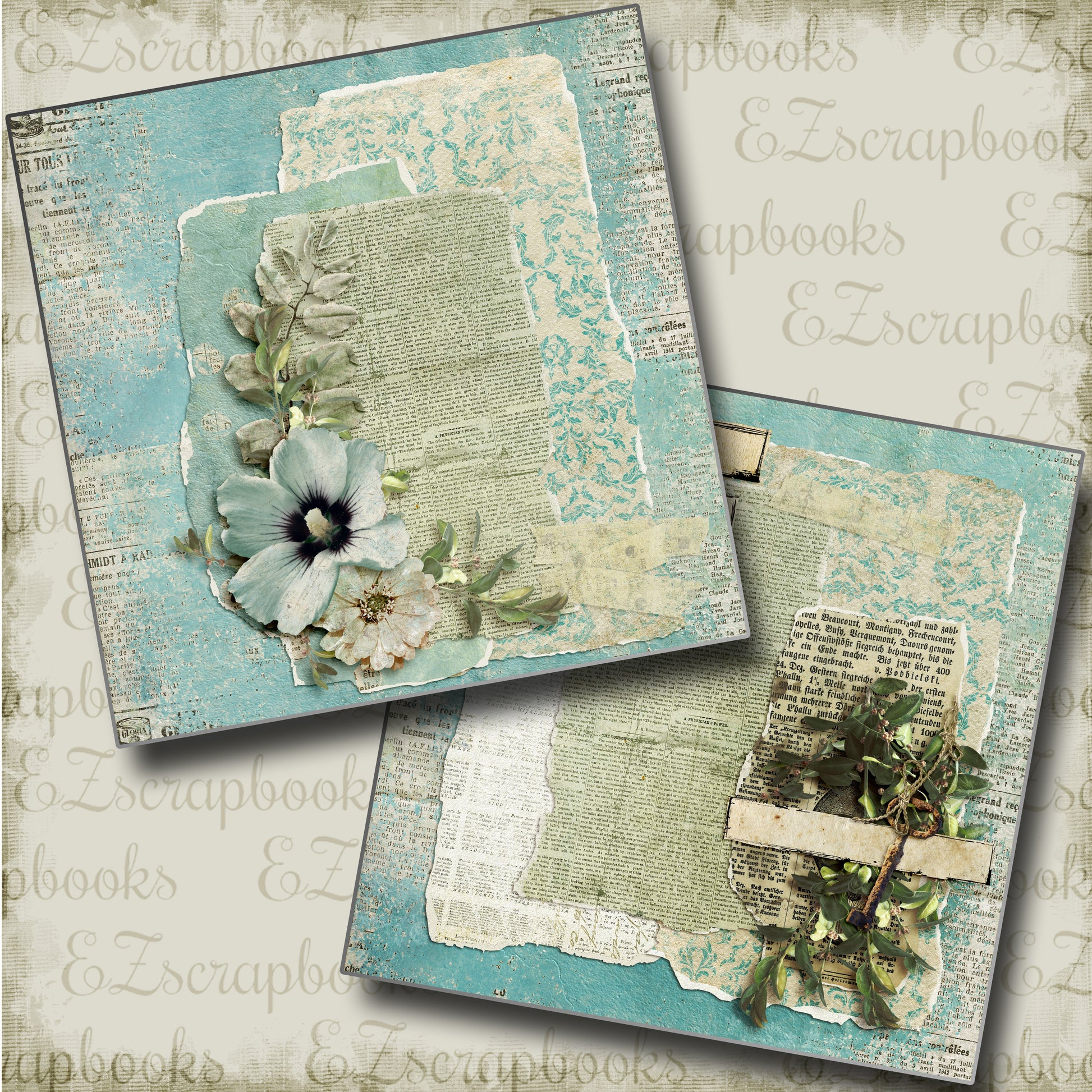 Beautiful Memory NPM - 4589 - EZscrapbooks Scrapbook Layouts Grandmother, Heritage, Other