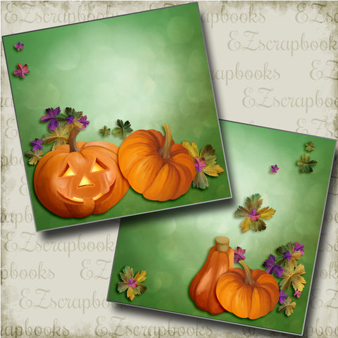 Pumpkins NPM - 4121 - EZscrapbooks Scrapbook Layouts Halloween