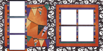 Halloween Happenings EZ Quick Pages -  Digital Bundle - 10 Digital Scrapbook Pages - INSTANT DOWNLOAD