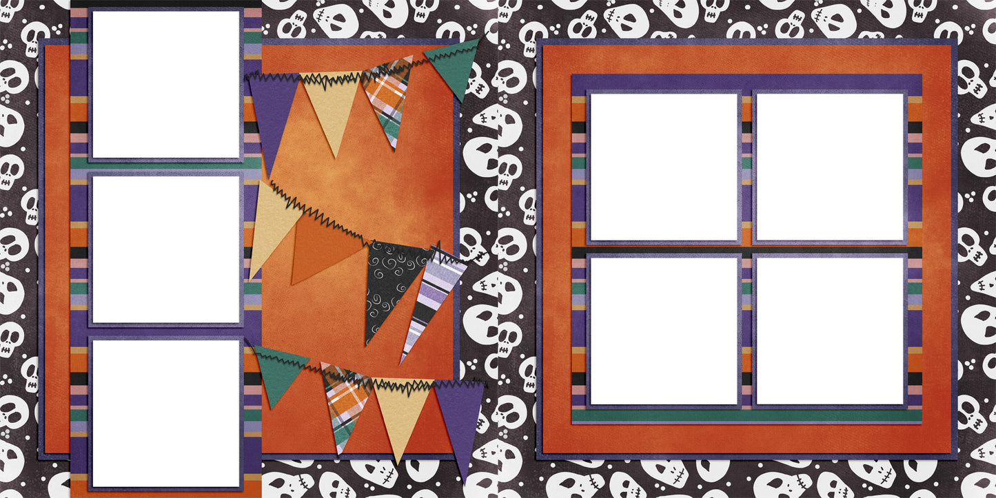 Halloween Happenings - EZ Digital Scrapbook Pages - INSTANT DOWNLOAD