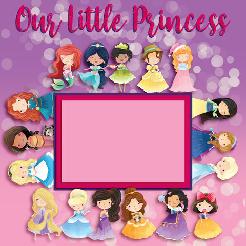 Our Little Princess Wall-Art - 8065 - EZscrapbooks Scrapbook Layouts Disney