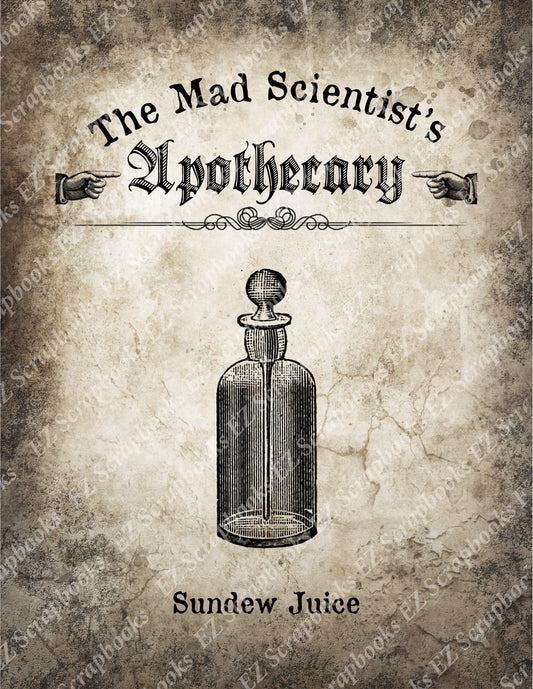 Mad Scientist Apothecary Poster 1 - 9066 - EZscrapbooks Scrapbook Layouts Halloween