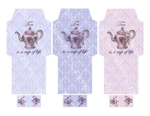 Cup of Life Tea Bag Envelopes - 9310 - EZscrapbooks Scrapbook Layouts 