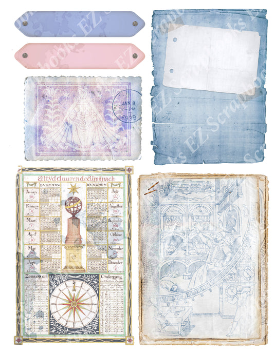 Celestial Embellishments 5 - 9413 - EZscrapbooks Scrapbook Layouts 