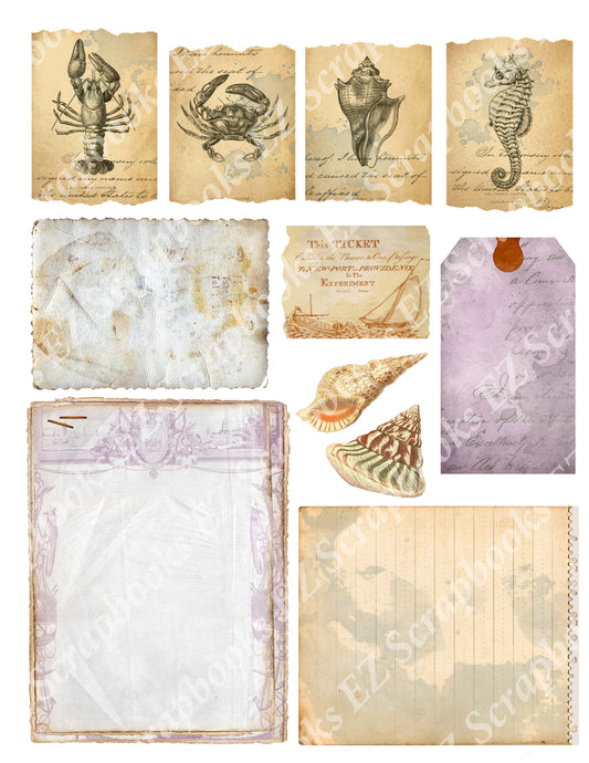 Nautical Embellishments 4 - 9449 - EZscrapbooks Scrapbook Layouts Nautical