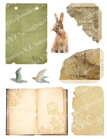 Forest Animals Embellishments 4 - 9507 - EZscrapbooks Scrapbook Layouts Animals