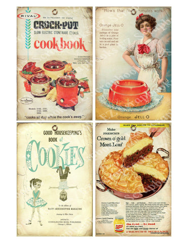 Vintage Recipes Embellishments 1 - 9521 - EZscrapbooks Scrapbook Layouts Baking, Cooking