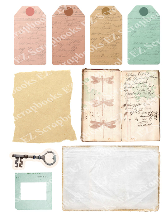 Dragonfly Embellishments 2 - 9536 - EZscrapbooks Scrapbook Layouts 