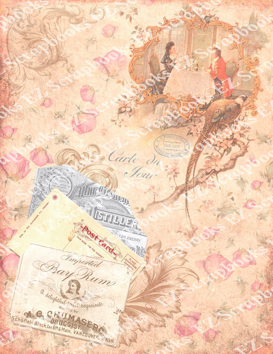 Exquisite Ephemera Embellishments 4 Paper - 9583 - EZscrapbooks Scrapbook Layouts 