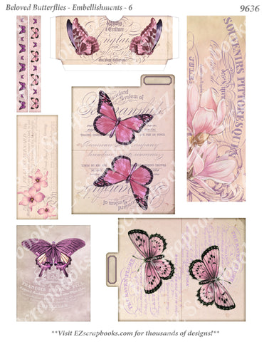 Beloved Butterflies - Embellishments - 6 - 9636