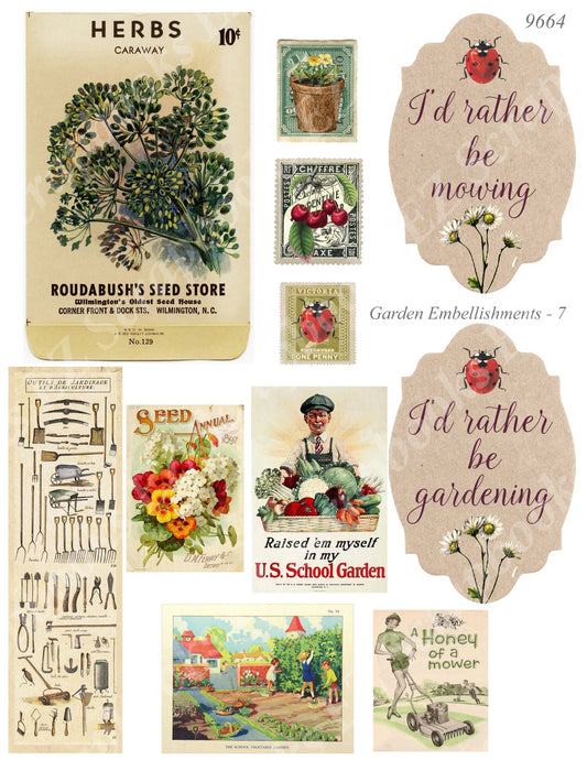 Garden - Embellishments - 7 - 9664 - EZscrapbooks Scrapbook Layouts Farm - Garden