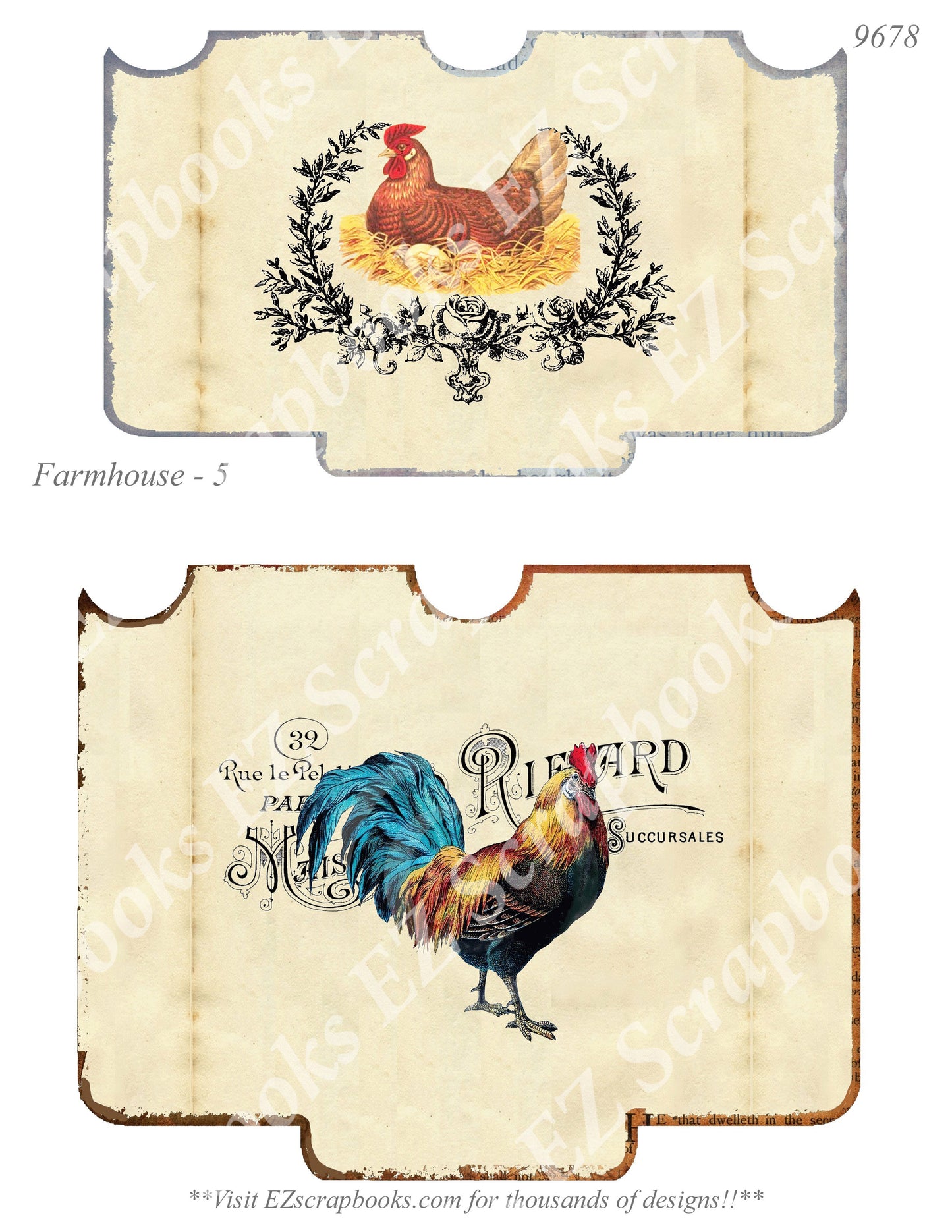 Farmhouse - Embellishments - 5 - 9678