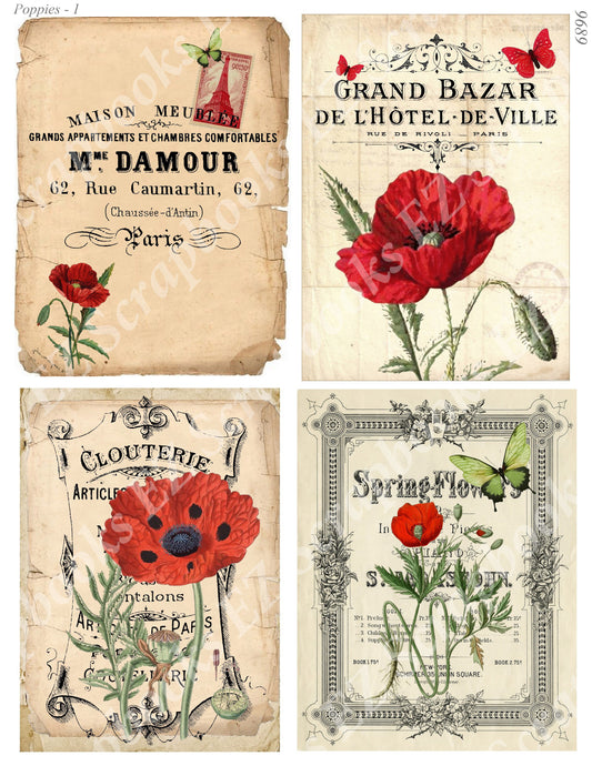 Poppies - Embellishments - 1 - 9689