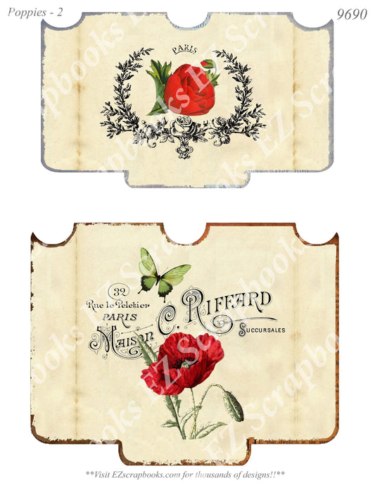 Poppies - Embellishments - 2 - 9690