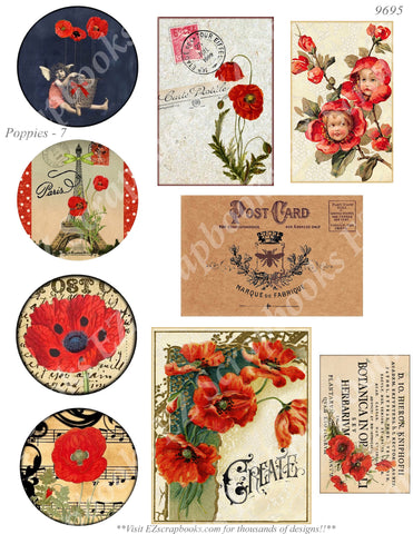 Poppies - Embellishments - 7 - 9695
