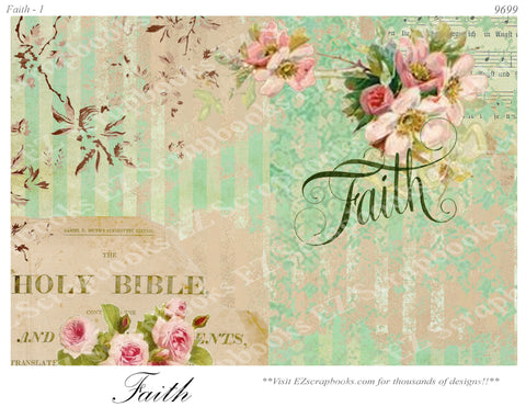 Faith - Embellishments - 1 - 9699 - EZscrapbooks Scrapbook Layouts Faith - Religious